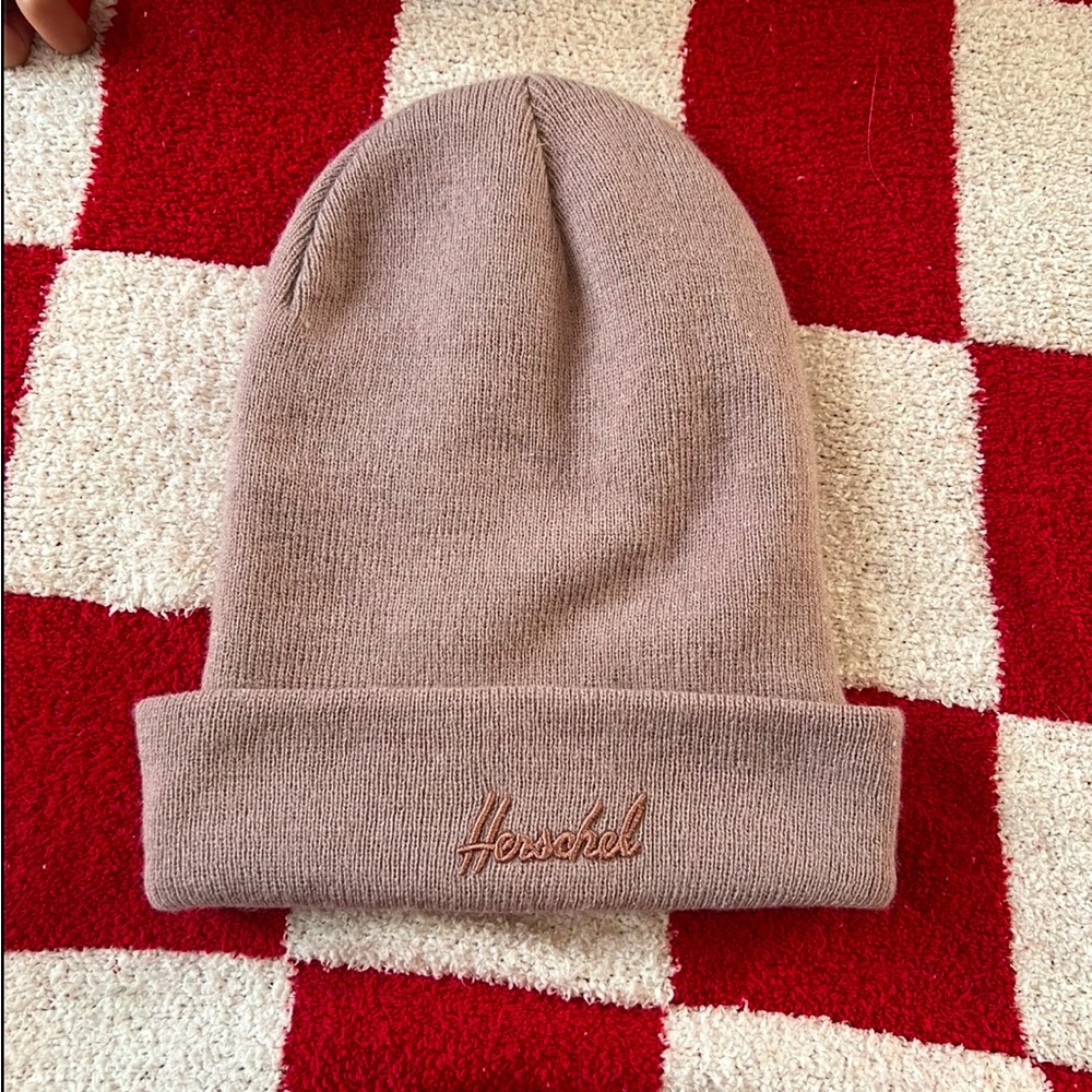 Blush pink Herschel hat